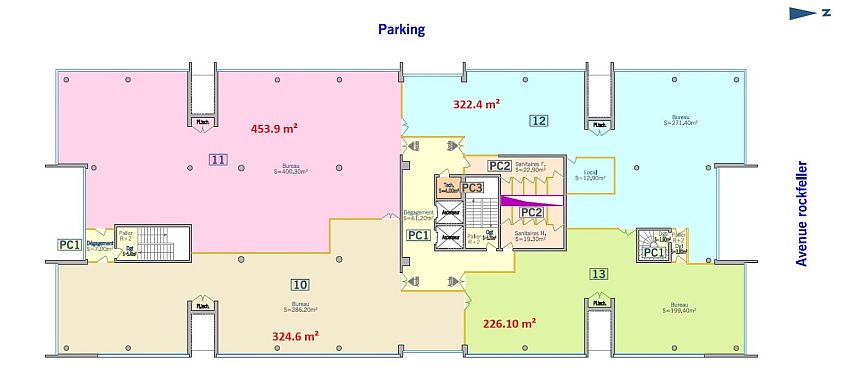 Bureau Location 69008 LYON 60-64 AVENUE ROCKEFELLER