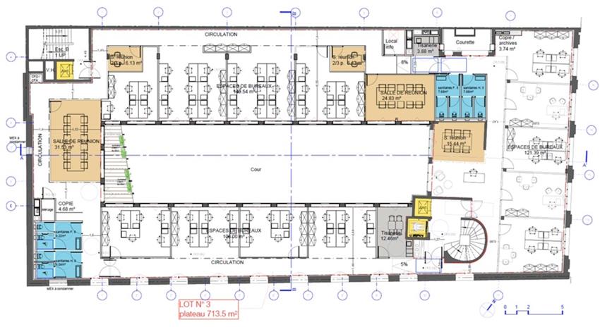 Bureau Location 75017 PARIS 161 RUE DE COURCELLES