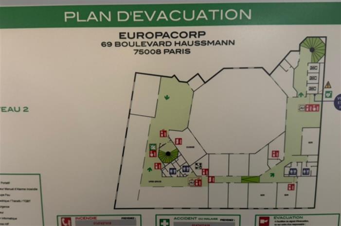 Bureau Location 75008 PARIS 69 BOULEVARD HAUSSMANN