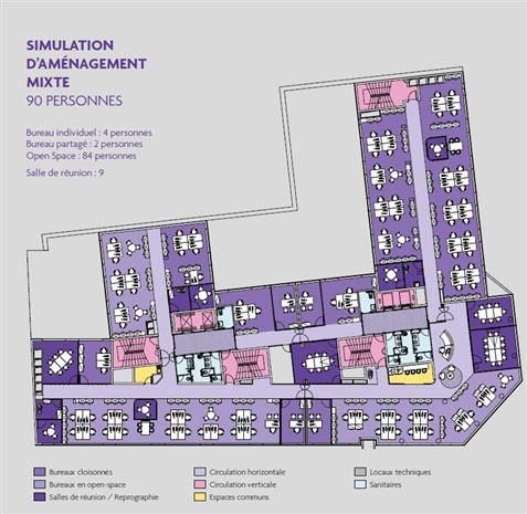 Bureau Location 92120 MONTROUGE 41-45 BOULEVARD ROMAIN ROLLAND
