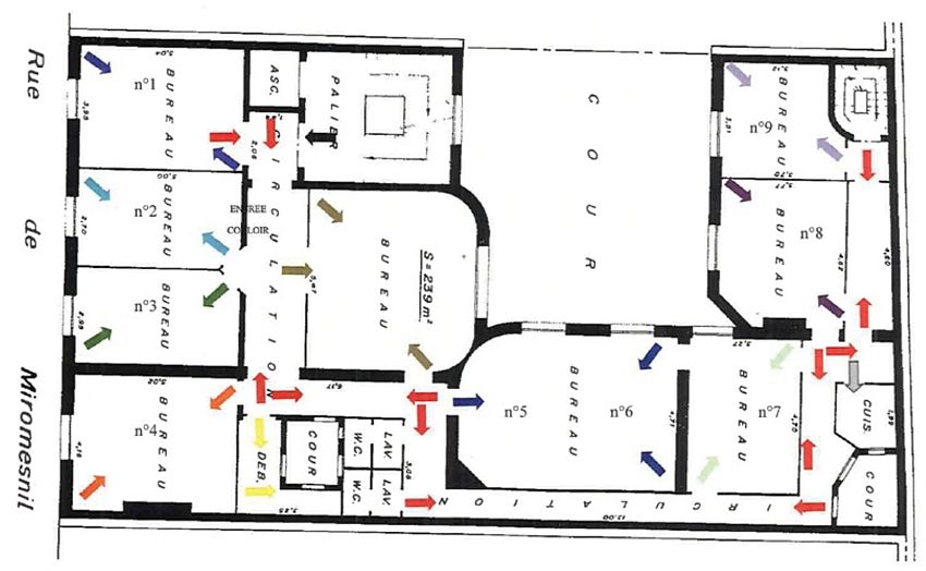 Bureau Location 75008 PARIS 17 RUE DE MIROMESNIL