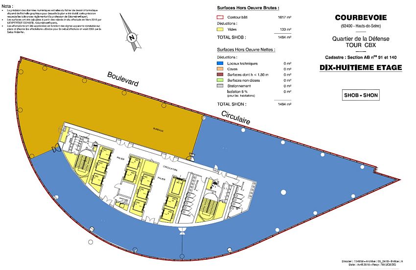 Bureau Location 92400 COURBEVOIE 1 PLACE DES REFLETS