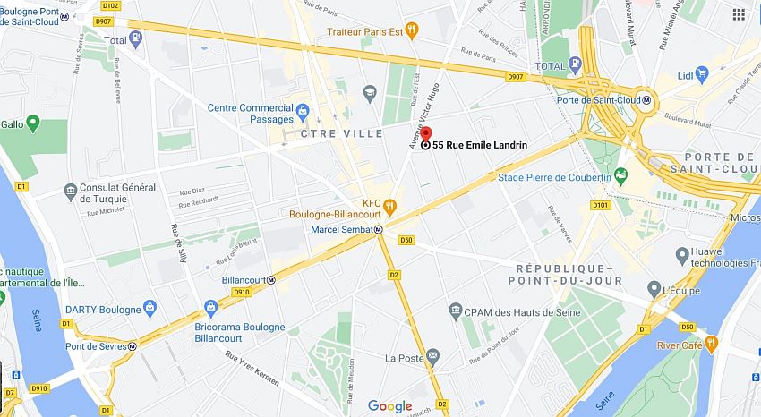 Bureau Location 92100 BOULOGNE BILLANCOURT