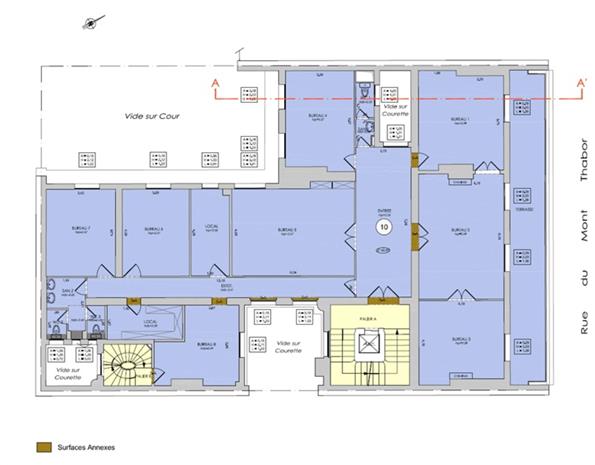 Bureau Location 75001 PARIS 21 RUE DU MONT THABOR