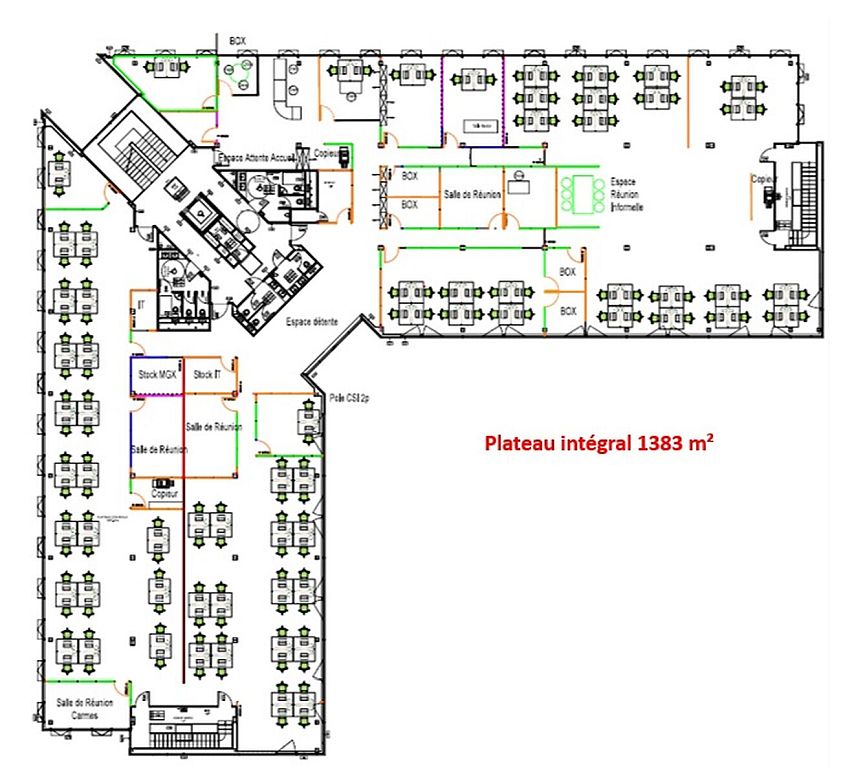 Bureau Location 31770 COLOMIERS 22 BOULEVARD DEODAT DE SEVERAC