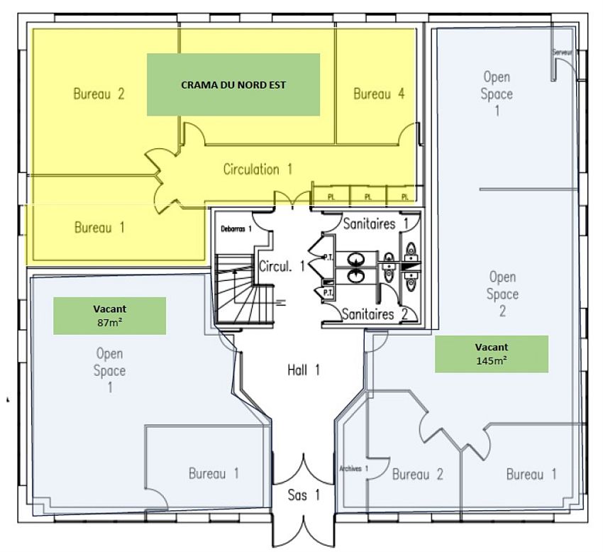 Bureau Location 59650 VILLENEUVE D'ASCQ