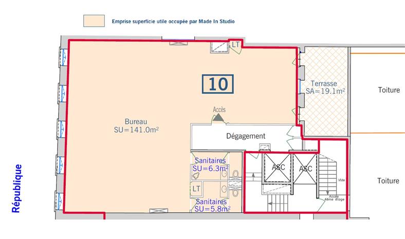 Bureau Location 69002 LYON