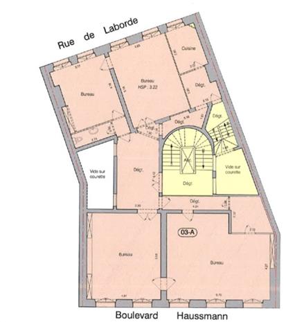 Bureau Location 75008 PARIS 130 BOULEVARD HAUSSMANN