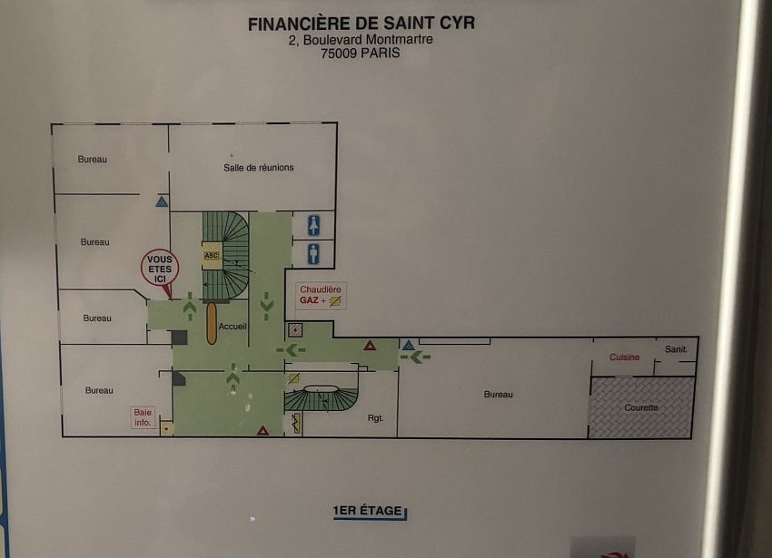 Bureau Location 75009 PARIS 2 BOULEVARD MONTMARTRE