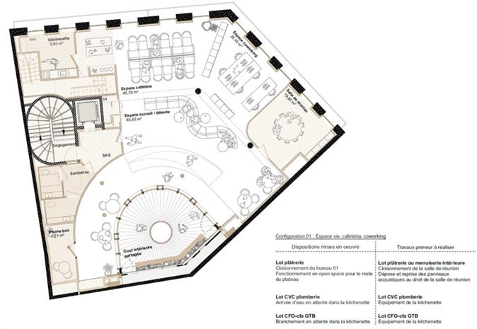 Bureau Location 75008 PARIS 1 RUE DE LA PEPINIERE