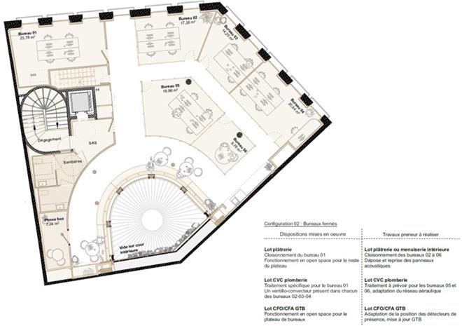Bureau Location 75008 PARIS 1 RUE DE LA PEPINIERE