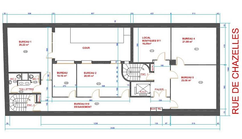 Bureau Location 75017 PARIS
