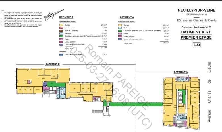Bureau Location 92200 NEUILLY SUR SEINE