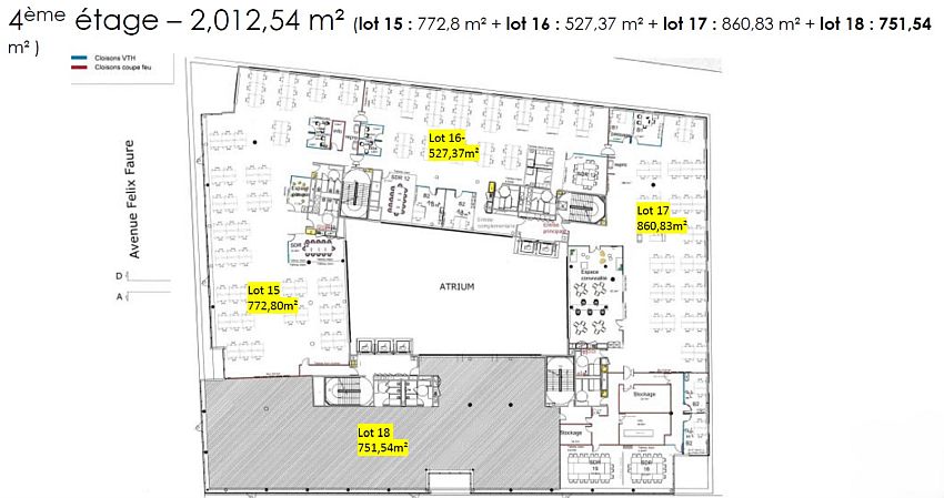 Bureau Location 69003 LYON 107/109 BOULEVARD MARIUS VIVIER MERLE