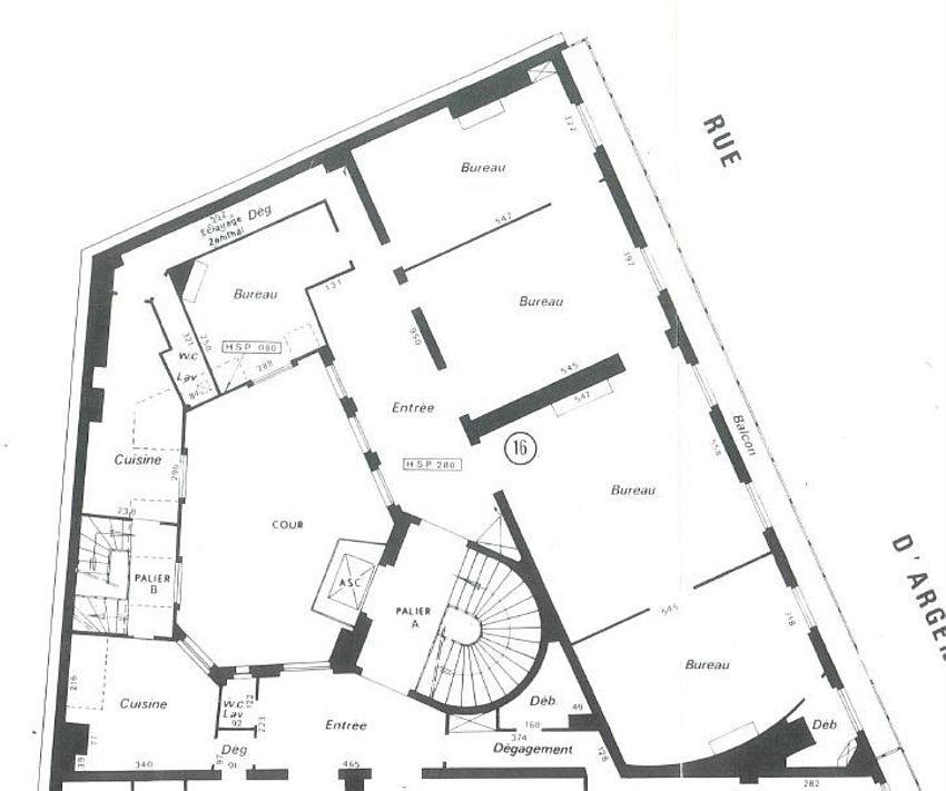 Bureau Location 75008 PARIS 1 RUE D'ARGENSON