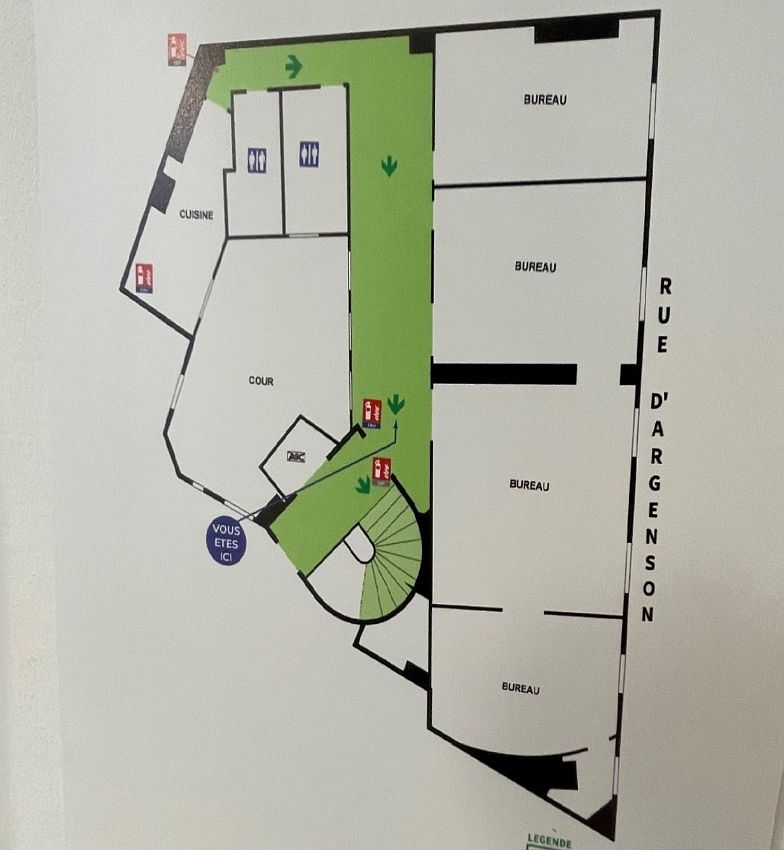 Bureau Location 75008 PARIS 1 RUE D'ARGENSON