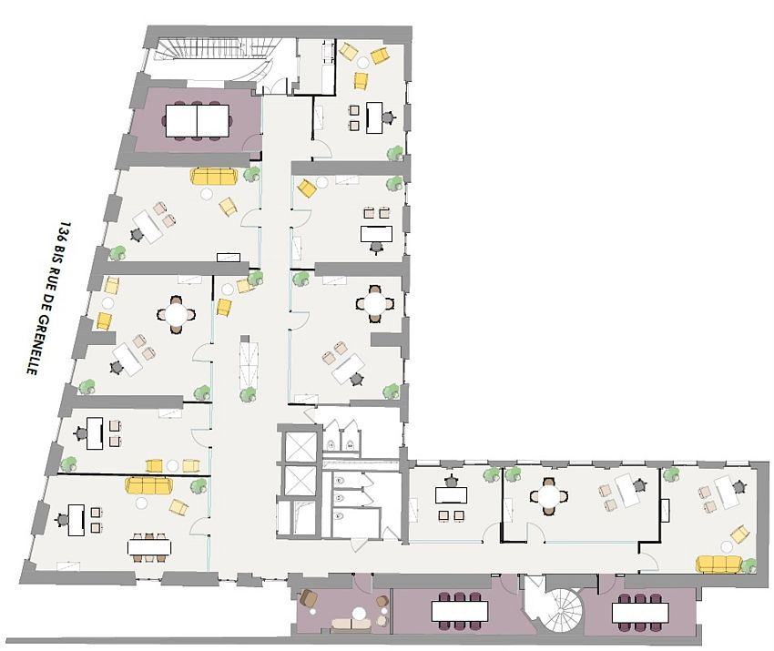 Bureau Location 75007 PARIS 136BIS RUE DE GRENELLE