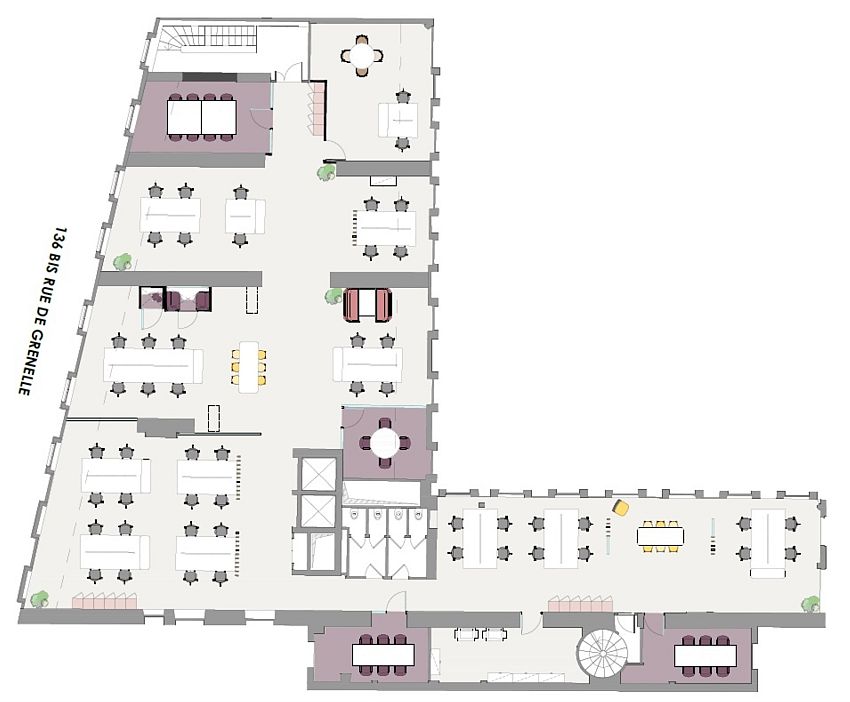 Bureau Location 75007 PARIS 136BIS RUE DE GRENELLE