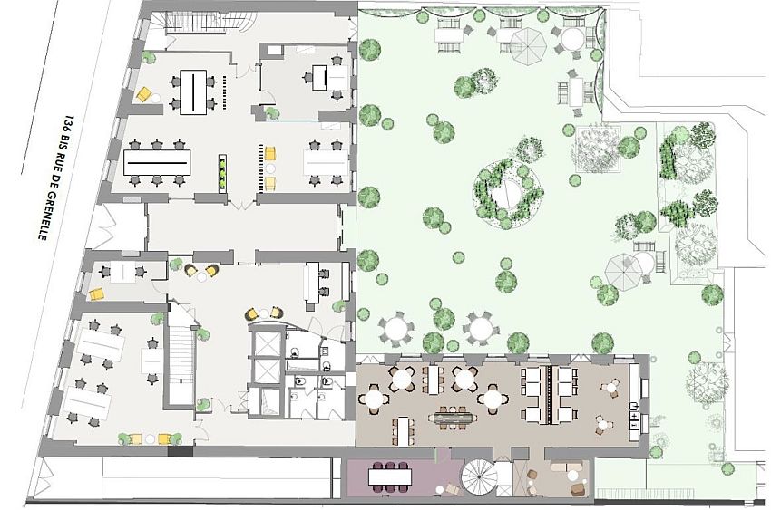 Bureau Location 75007 PARIS 136BIS RUE DE GRENELLE