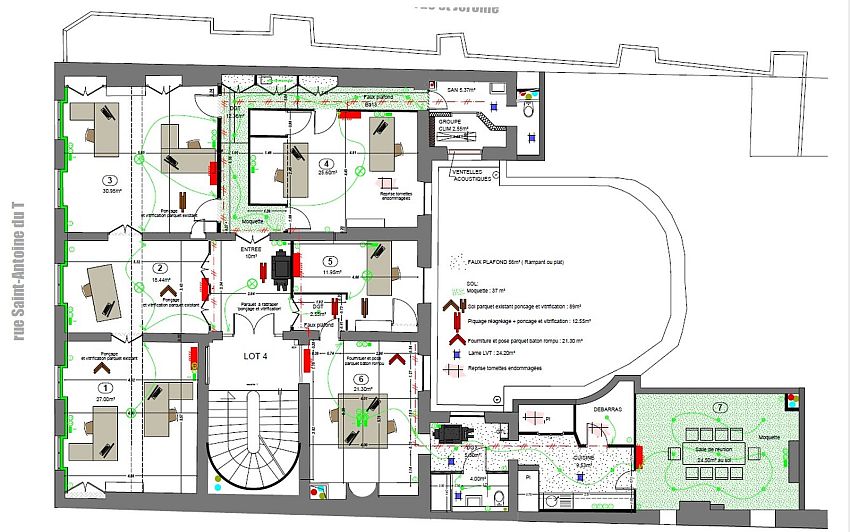 Bureau Location 31000 TOULOUSE 16 RUE SAINT ANTOINE DU T