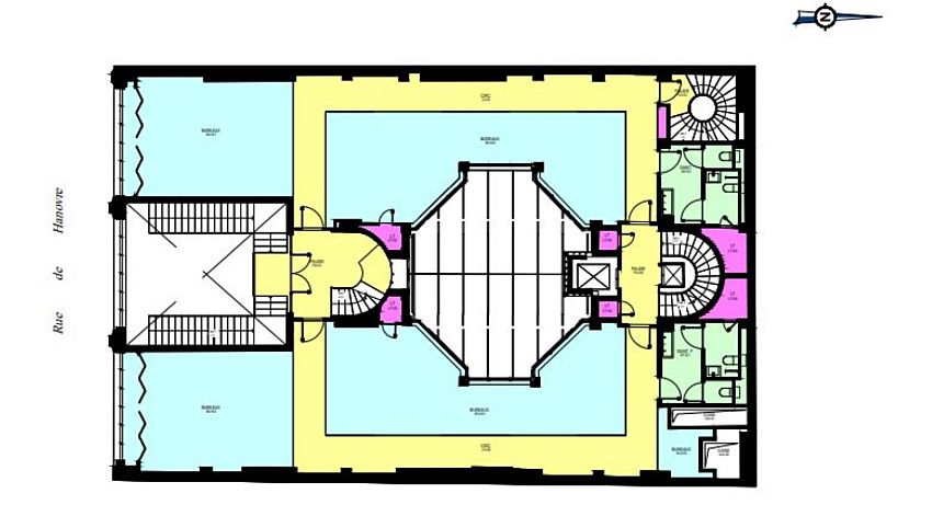 Bureau Location 75002 PARIS 6 RUE DE HANOVRE