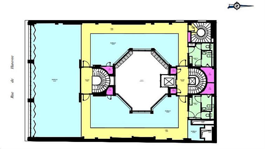 Bureau Location 75002 PARIS 6 RUE DE HANOVRE