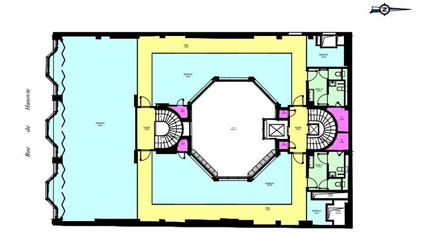 Bureau Location 75002 PARIS 6 RUE DE HANOVRE