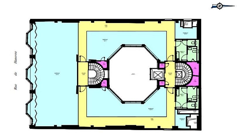 Bureau Location 75002 PARIS 6 RUE DE HANOVRE