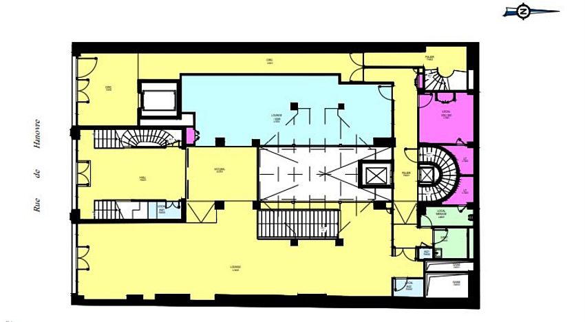 Bureau Location 75002 PARIS 6 RUE DE HANOVRE