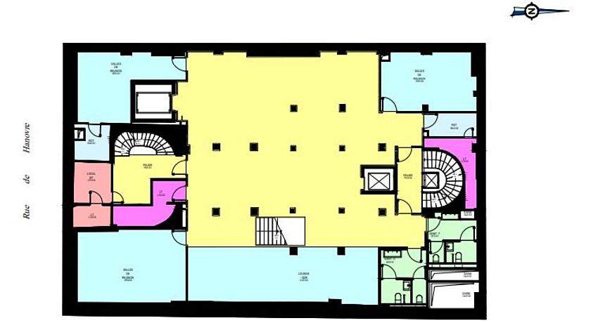 Bureau Location 75002 PARIS 6 RUE DE HANOVRE