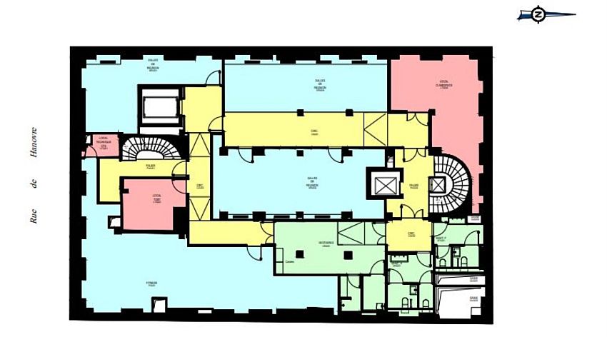 Bureau Location 75002 PARIS 6 RUE DE HANOVRE