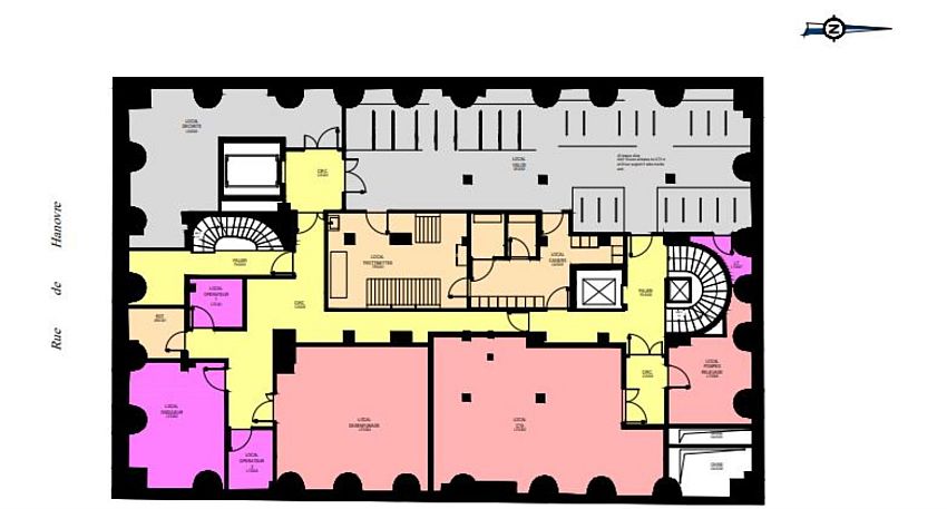 Bureau Location 75002 PARIS 6 RUE DE HANOVRE