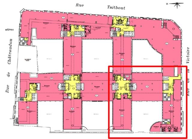 Bureau Location 75009 PARIS 52-56 RUE DE LA VICTOIRE