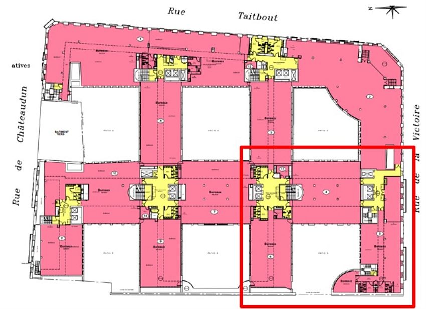 Bureau Location 75009 PARIS 52-56 RUE DE LA VICTOIRE