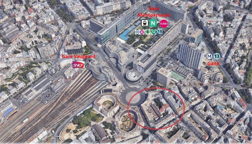 Bureau Location 75014 PARIS 10 PLACE DE CATALOGNE