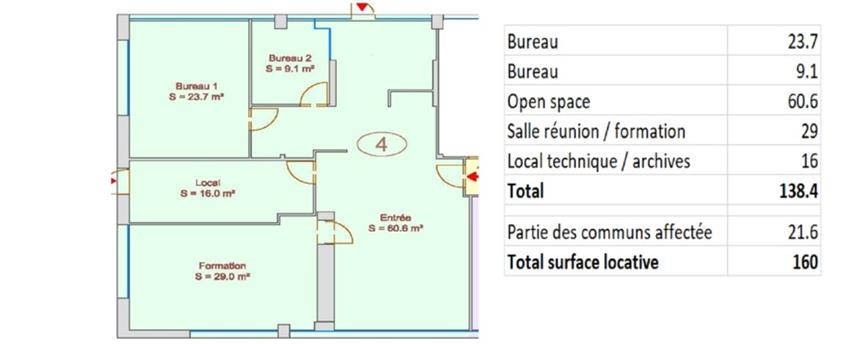 Bureau Location 31770 COLOMIERS
