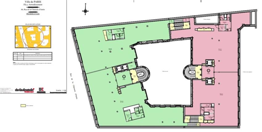 Bureau Location 75009 PARIS 66 RUE DE LA CHAUSSEE D'ANTIN