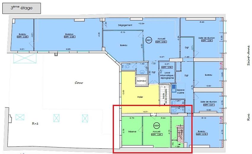 Bureau Location 75002 PARIS 73 RUE SAINTE ANNE