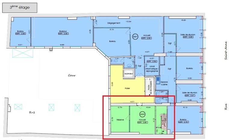 Bureau Location 75002 PARIS 73 RUE SAINTE ANNE