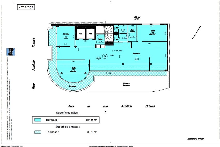 Bureau Location 92300 LEVALLOIS PERRET