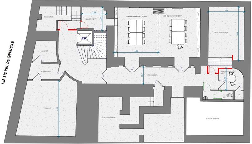 Bureau Location 75007 PARIS 138BIS RUE DE GRENELLE