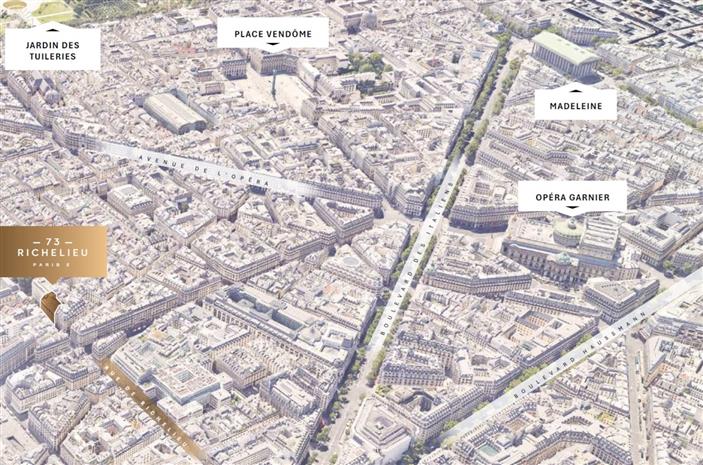 Bureau Location 75002 PARIS 73 RUE DE RICHELIEU