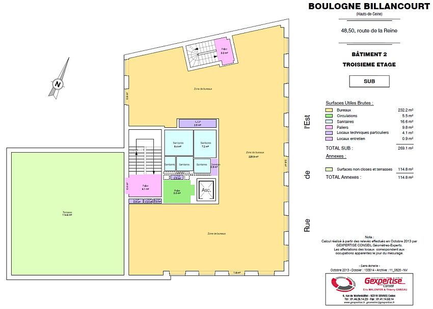 Bureau Location 92100 BOULOGNE BILLANCOURT 9-11 RUE DE L'EST