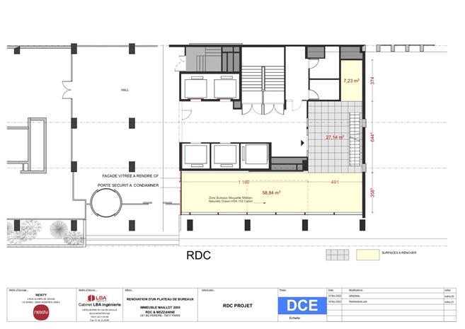 Bureau Location 75017 PARIS 247-255 BOULEVARD PEREIRE