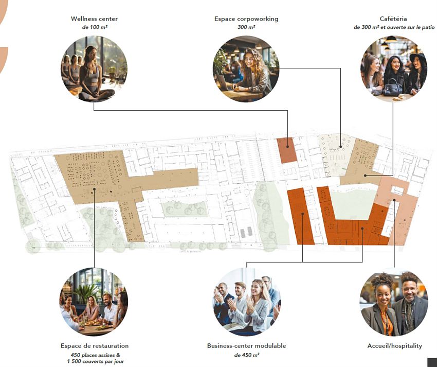 Bureau Location 93230 ROMAINVILLE  AVENUE GASTON ROUSSEL