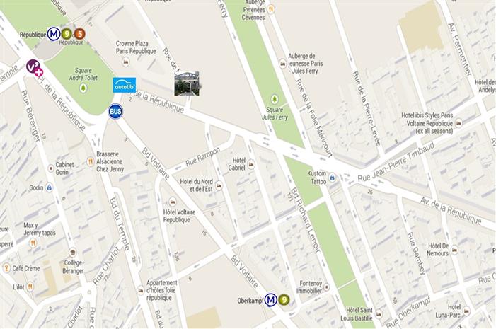 Bureau Location 75011 PARIS 50TER RUE DE MALTE