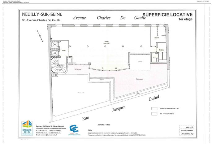 Bureau Location 92200 NEUILLY SUR SEINE 83 AVENUE CHARLES DE GAULLE
