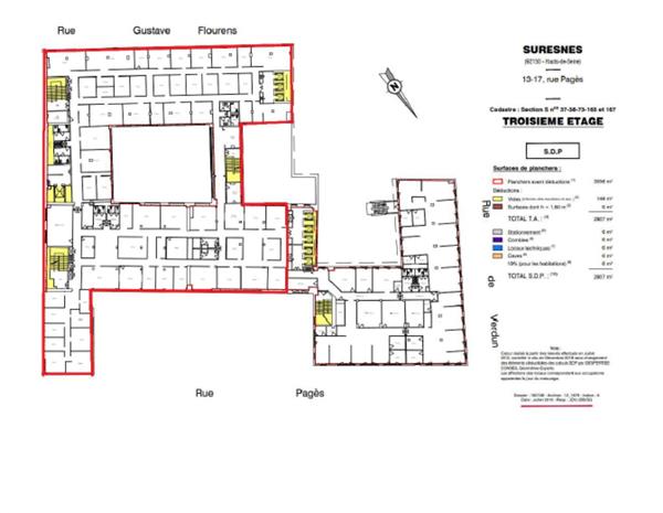 Bureau Location 92150 SURESNES 13-17 RUE PAGES