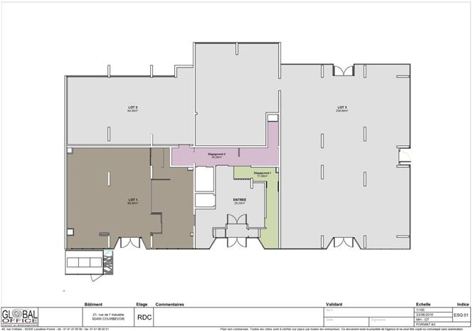 Bureau Location 92400 COURBEVOIE