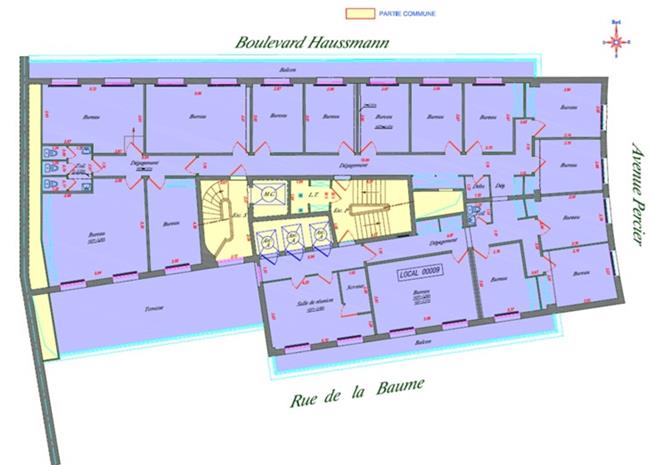 Bureau Location 75008 PARIS 31-33 RUE DE LA BAUME